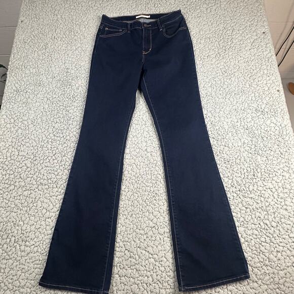 Levis Jeans Womens 29 Blue 725 High Rise Bootcut Dark Wash Stretch Denim - Picture 2 of 12